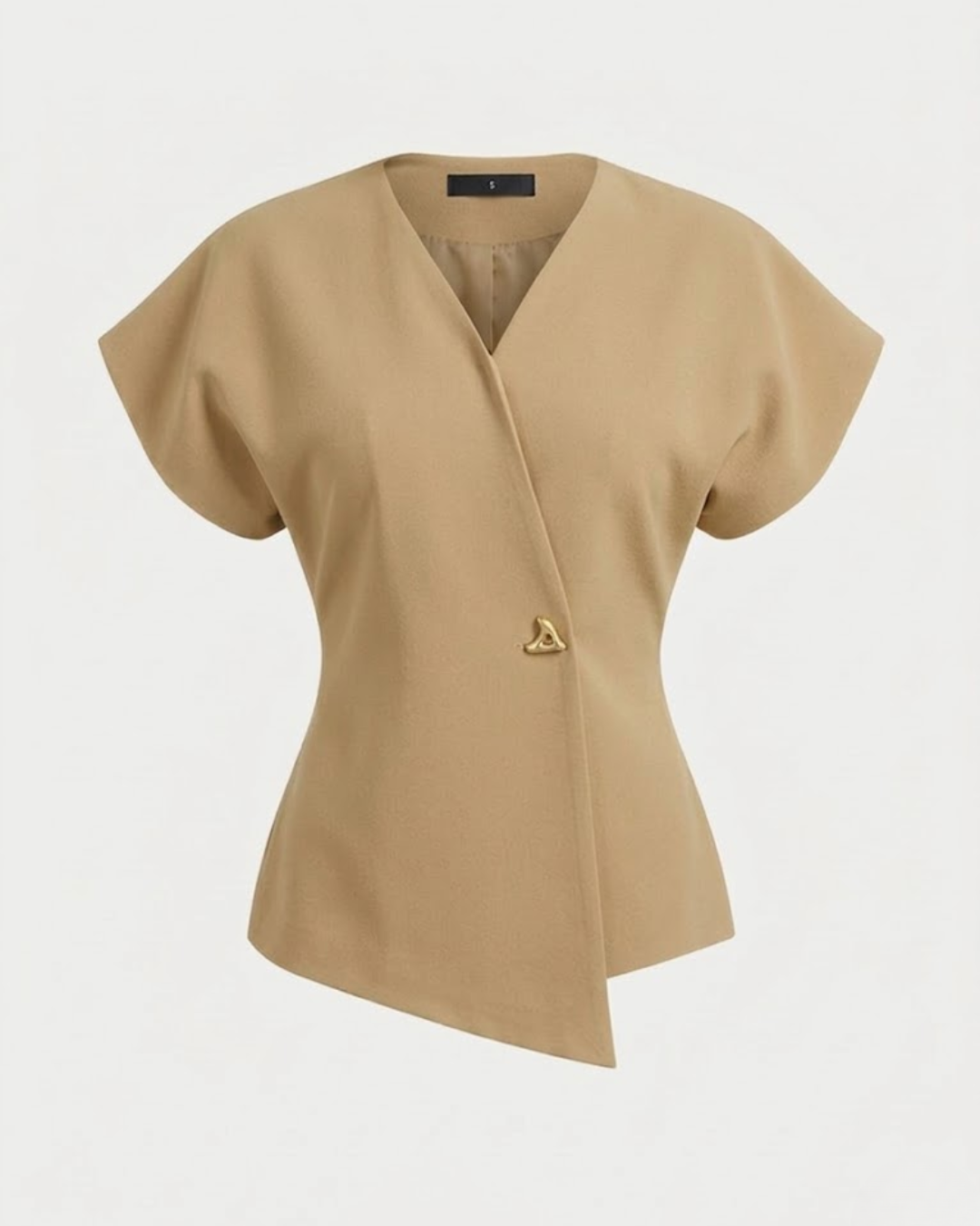 V-Neck Button Down Blouse