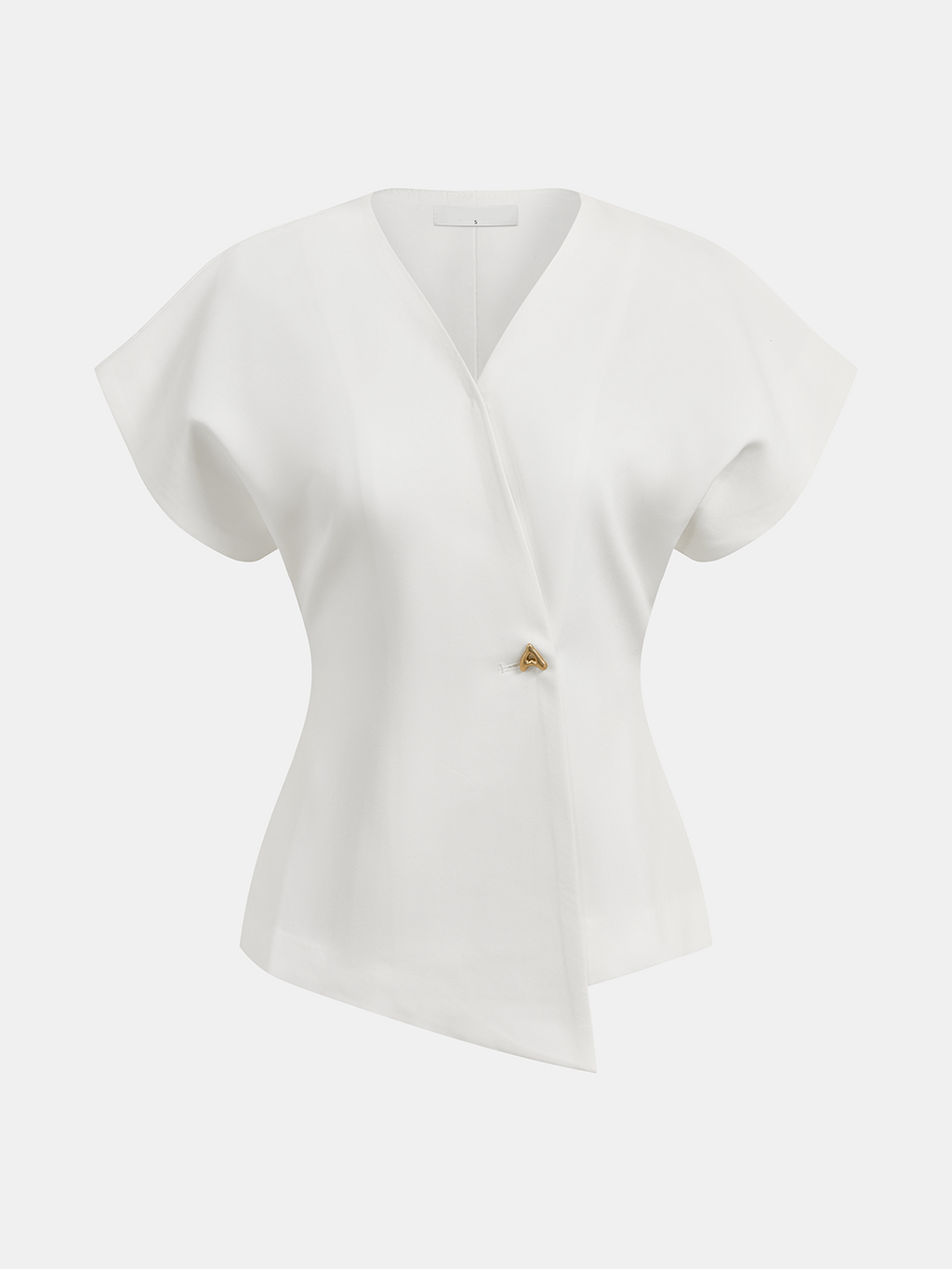 V-Neck Button Down Blouse