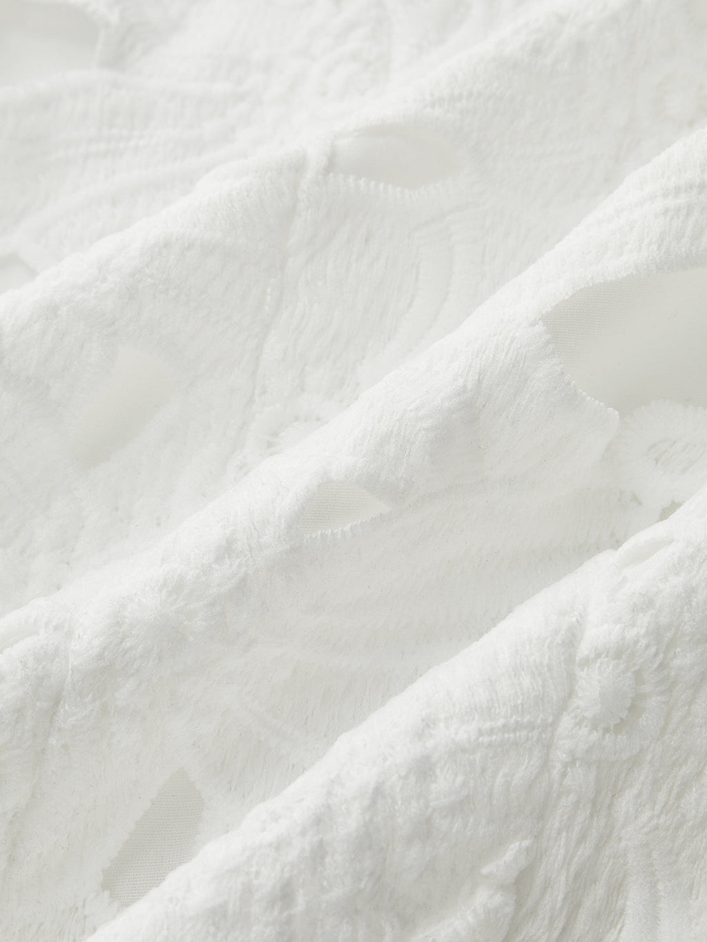 White Lace Sleeveless Vest Top
