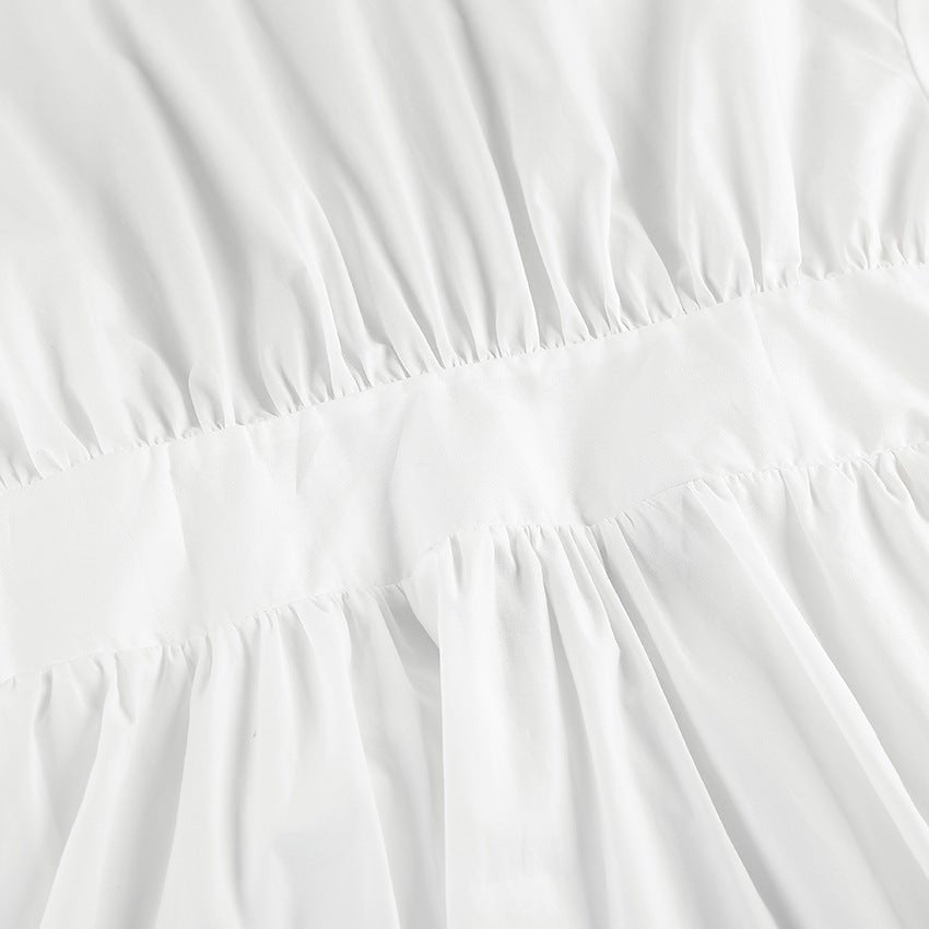 White Tie Back Crop Top