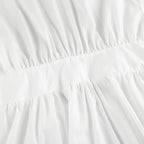 White Tie Back Crop Top