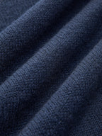 Women's Open Collar Long Sleeve Knit Sweater